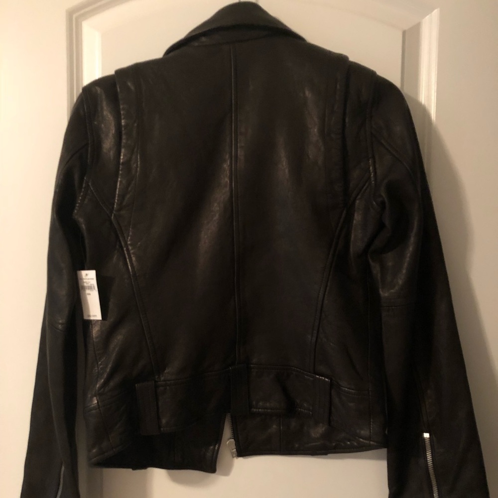 Leather Moto Jacket - Picture 3 of 7